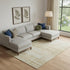 9' X 12' Gold And Beige Abstract Washable Area Rug With UV Protection
