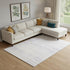 9' X 12' Lavender And Ivory Abstract Washable Area Rug With UV Protection