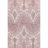 5' X 8' Blush And Ivory Ikat Washable Area Rug With UV Protection
