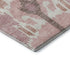 5' X 8' Blush And Ivory Ikat Washable Area Rug With UV Protection