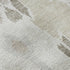8' Ivory Beige And Gray Ikat Washable Round Rug With UV Protection