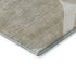 5' X 8' Beige Ivory And Gold Ogee Washable Area Rug With UV Protection