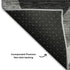 9' X 12' Black And Silver Ogee Washable Area Rug With UV Protection