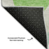 9' X 12' Lime Green Blue And Ivory Ogee Washable Area Rug With UV Protection