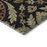 5' X 8' Black Gold And Copper Floral Washable Area Rug With UV Protection