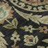 5' X 8' Black Gold And Copper Floral Washable Area Rug With UV Protection
