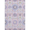 8' X 10' Blush Purple And Green Floral Washable Area Rug With UV Protection
