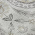 9' X 12' Silver Gray And Beige Floral Washable Area Rug With UV Protection
