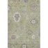8' X 10' Artichoke Green Beige And Taupe Floral Medallion Washable Area Rug With UV Protection