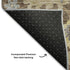 5' X 8' Chocolate Gold And Gray Floral Medallion Washable Area Rug With UV Protection