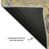 5' X 8' Gold Gray And Ivory Floral Medallion Washable Area Rug With UV Protection