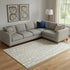 8' X 10' Beige And Ivory Cobblestone Washable Area Rug With UV Protection