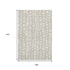 9' X 12' Beige And Ivory Cobblestone Washable Area Rug With UV Protection