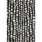8' X 10' Black And Ivory Cobblestone Washable Area Rug With UV Protection