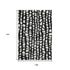 9' X 12' Black And Ivory Cobblestone Washable Area Rug With UV Protection