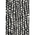9' X 12' Black And Ivory Cobblestone Washable Area Rug With UV Protection