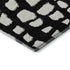 9' X 12' Black And Ivory Cobblestone Washable Area Rug With UV Protection