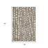 5' X 8' Brown And Ivory Cobblestone Washable Area Rug With UV Protection
