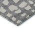 8' Gray And Ivory Cobblestone Washable Round Rug With UV Protection