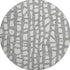 8' Gray And Ivory Cobblestone Washable Round Rug With UV Protection