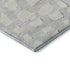 8' X 10' Silver And Ivory Cobblestone Washable Area Rug With UV Protection