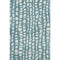 8' X 10' Teal And Ivory Cobblestone Washable Area Rug With UV Protection
