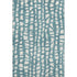 8' X 10' Teal And Ivory Cobblestone Washable Area Rug With UV Protection