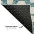 8' X 10' Teal And Ivory Cobblestone Washable Area Rug With UV Protection