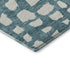 8' X 10' Teal And Ivory Cobblestone Washable Area Rug With UV Protection