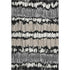 5' X 8' Black Silver And Brown Striped Washable Area Rug With UV Protection