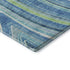 5' X 8' Blue Green And Ivory Marble Washable Area Rug With UV Protection
