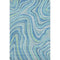 8' X 10' Blue Green And Ivory Marble Washable Area Rug With UV Protection