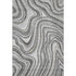 9' X 12' Gray And Ivory Marble Washable Area Rug With UV Protection