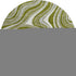 8' Olive Green Ivory And Gray Marble Washable Round Rug With UV Protection