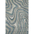 8' X 10' Teal Ivory And Taupe Marble Washable Area Rug With UV Protection