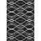 8' X 10' Black Ivory And Gray Abstract Washable Area Rug With UV Protection