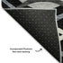 9' X 12' Black Ivory And Gray Abstract Washable Area Rug With UV Protection