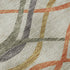 5' X 8' Orange Ivory And Gold Abstract Washable Area Rug With UV Protection