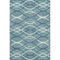 8' X 10' Teal Ivory And Gray Abstract Washable Area Rug With UV Protection