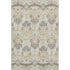 5' X 8' Beige Gold And Taupe Medallion Washable Area Rug With UV Protection