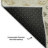 5' X 8' Beige Gold And Taupe Medallion Washable Area Rug With UV Protection