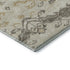 5' X 8' Beige Gold And Taupe Medallion Washable Area Rug With UV Protection