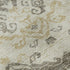 5' X 8' Beige Gold And Taupe Medallion Washable Area Rug With UV Protection