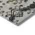 5' X 8' Black Beige And Gold Medallion Washable Area Rug With UV Protection