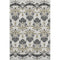 8' X 10' Black Beige And Gold Medallion Washable Area Rug With UV Protection