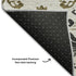 8' X 10' Black Beige And Gold Medallion Washable Area Rug With UV Protection