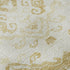 5' X 8' Gold And Beige Medallion Washable Area Rug With UV Protection