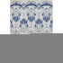 8' X 10' Navy Blue And Ivory Medallion Washable Area Rug With UV Protection