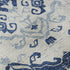 8' X 10' Navy Blue And Ivory Medallion Washable Area Rug With UV Protection