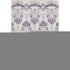 8' X 10' Purple And Ivory Medallion Washable Area Rug With UV Protection